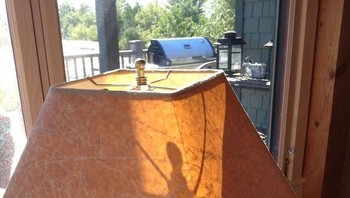 Bayangan kerangka lampu yang berbentuk serangga besar. (Foto: Boredpanda)