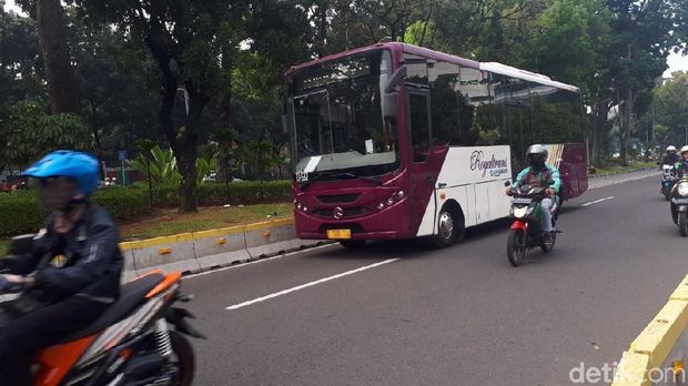 Sidang Sengketa Pilpres Dimulai Siang, Lalu Lintas Depan MK Lancar