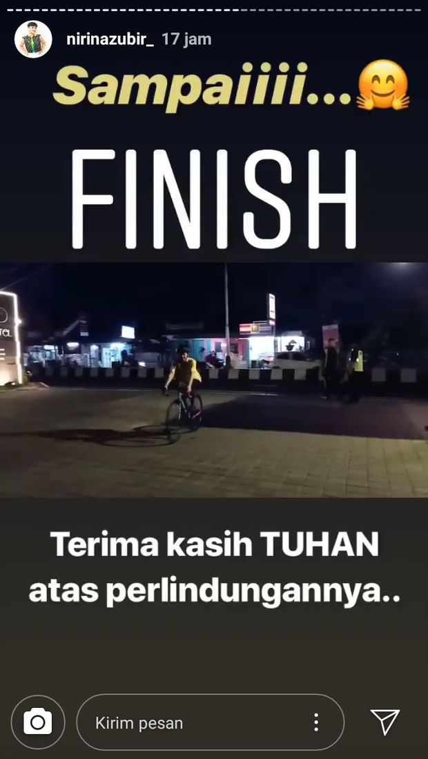 Cerita Nirina Zubir dan Suami Sukses Gowes Jakarta-Bali