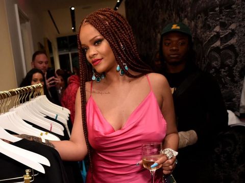 NEW YORK, NEW YORK - JUNE 18: Rihanna and Selah Marley attend the FENTY x Webster Pop-up Cocktail at The Webster on June 18, 2019 in New York City. (Photo by Dimitrios Kambouris/Getty Images for Fenty)