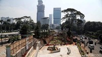 Potret penampakan terkini spot budaya Dukuh Atas, Jakarta, Kamis (20/6/2019).