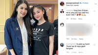 Sementara itu dari unggahan Dewi Perssik justru banyak netizen yang menyebut ia lebih gemuk daripada Sandra Dewi. Dok. Instagram