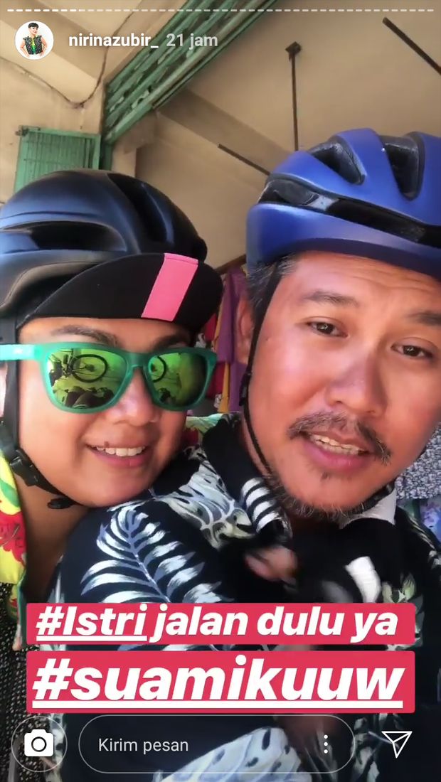 Sepedaan 1.200 Km Jakarta-Bali, Nirina Zubir Sedih Suami Tak Sampai Finish