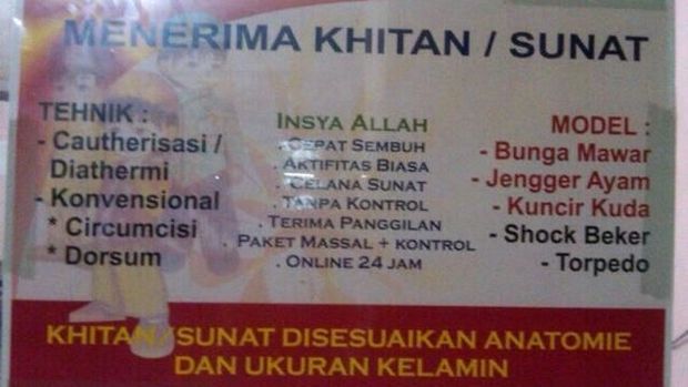 Banyak yang Penasaran Sunat  Model  Jengger Ayam Beneran 