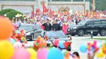 Momen Keakraban Kim Jong Un Sambut Kedatangan Xi Jinping di Korut