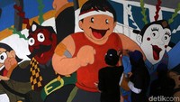 Mural tersebut bicara tentang keberagamaan serta ondel-ondel sebagai maskot Jakarta.