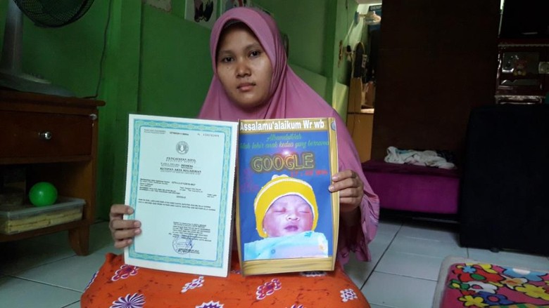 Viral! Bayi Laki-laki di Bekasi Ini Diberi Nama Google Viral! Bayi Laki-laki di Bekasi Ini Diberi Nama Google