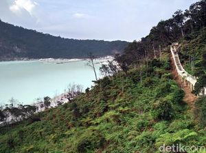 Foto: Liburan Sekolah ke Kawah Putih, Ada Skywalk Instagrammable