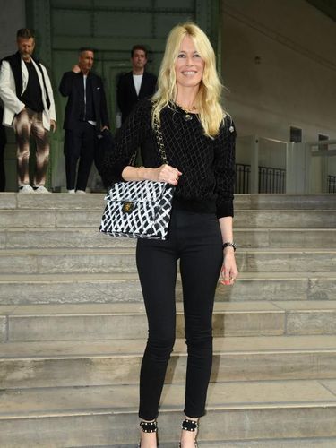 PARIS, FRANCE - JUNE 20: Claudia Schiffer poses prior the Karl Lagerfeld Hommage at Grand Palais on June 20, 2019 in Paris, France. (Photo by Pascal Le Segretain/Getty Images)