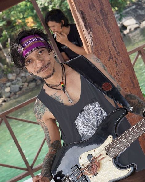 Hubert Henry, bassis Boomerang yang ditahan polisi karena ganja.