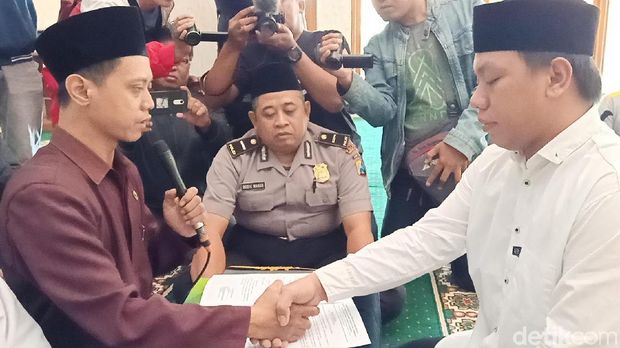 Tahanan di Polresta Kediri menikah/