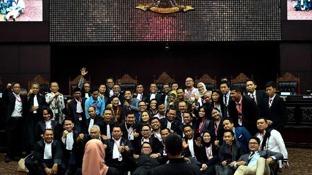  Sidang gugatan sengketa Pilpres 2019 di MK. 