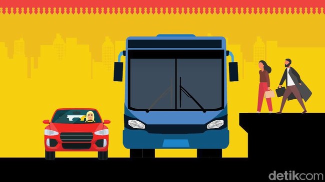 Mimpi RI Punya Transportasi Gabungan Bus Dengan LRT