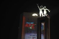 Video mapping di HUT DKI