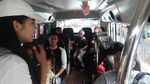 Saat Warga Kepincut Bus Listrik TransJakarta di CFD