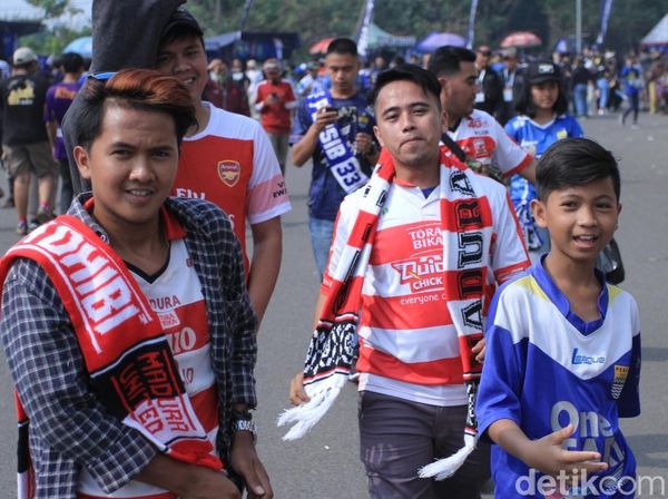 Suasana di Stadion Si Jalak Harupat Jelang Persib vs Madura United