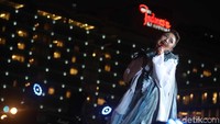 Perayaan HUT Jakarta ke-492 berjalan semarak. Siti Badriah menjadi salah satu bintang yang menghibur di atas panggung. Foto: Siti Badriah (Padita/detikcom)