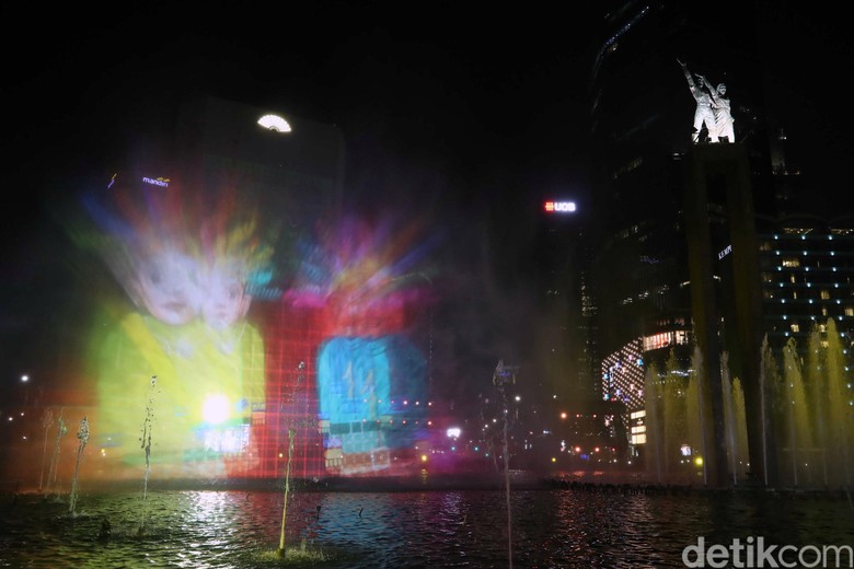 Water Screen & 3D Projection Mapping Meriahkan Jakarta Muharram Festival Water Screen & 3D Projection Mapping Meriahkan Jakarta Muharram Festival