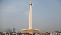 Begini suasana Monas hari ini, Minggu (23/6/2019).