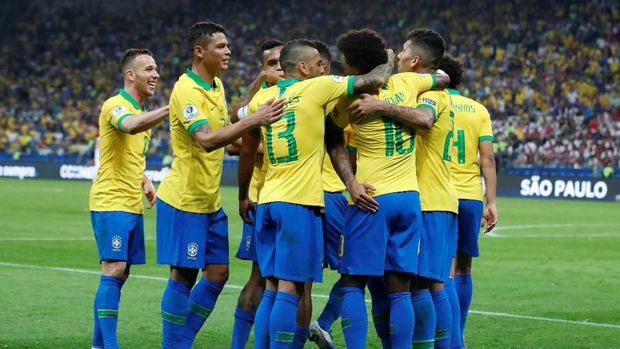 Timnas Brasil lolos ke perempat final Copa America 2019.