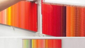 Cantiknya, ini adalah susunan warna-warni pensil warna. (Foto: brighside)