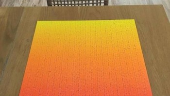 Susuna puzzle yang seperti warna sunset. (Foto: Brightside)