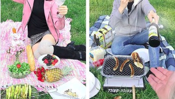 Bedanya piknik ala Instagram dan kenyataan. (Foto: Instagram/geraldinewest_)