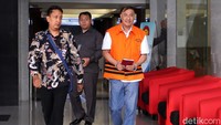Tersangka kasus korupsi pengadaan KTP elektronik Markus Nari diperiksa KPK, Jakarta, Senin (24/6/2019).