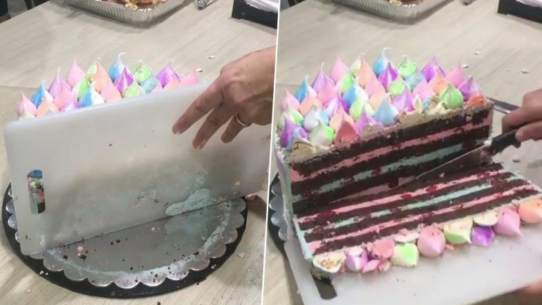 Usai Viral Video Kupas Bawang, Kini Ada Video Cara Praktis Potong Kue