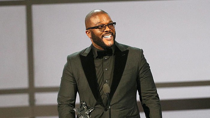 LOS ANGELES, CALIFORNIA - JUNE 23: Tyler Perry accepts the Ultimate Icon Award onstage at the 2019 BET Awards at Microsoft Theater on June 23, 2019 in Los Angeles, California. (Photo by Frederick M. Brown/Getty Images for BET)