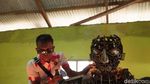 Ini Penampakan Patung Robot Polisi Karya Siswa SMK di Karawang