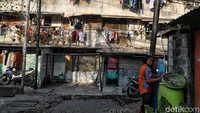 Penampakan rusunawa sebelum dibongkar.