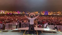 Ia pun sukses menjadi idola tak hanya di India saja, seperti saat acara film Zero yang digelar di Dubai beberapa waktu lalu. Dok. Instagram/iamsrk