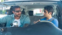 Iko beradu peran dengan Dave Bautista (sebagai Vic Manning) dan Kumail Nanjiani (sebagai Stu). Dok. 20th Century Fox