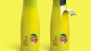 Susu rasa pisang, kemasannya dibuat seperti pisang sungguhan. (Foto: Brightside)