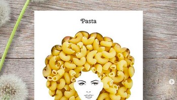 Unik! kemasan pasta macaroni yang dibuat seperti rambut wanita. (Foto: Brightside)