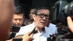 Ekpresi Menteri Yasonna Usai 4 Jam Diperiksa KPK