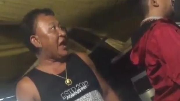 Oknum polisi tersebut marah karena diminta bayar uang teh Rp 1.000 (dok. Istimewa)
