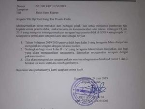 Aturan Wajib Berbaju Muslim di SD Negeri yang Viral Akhirnya Direvisi