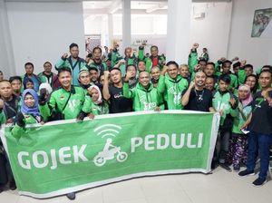 Go-Jek Bantu Ratusan Mitra Driver Korban Banjir Samarinda