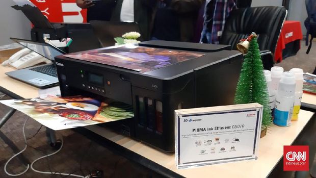 Printer Tinta Isi Ulang Canon Bisa Kirim Data Secara Nirkabel