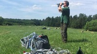 Belum diketahui penyebab kedua pesawat tempur Eurofighter tersebut bertabrakan. Namun, keduanya tidak bersenjata saat mereka bertabrakan di udara dekat pangkalan militer Laage di negara bagian timur Mecklenburg-Vorpommern. REUTERS/Petra Konermann/Nordkurier.