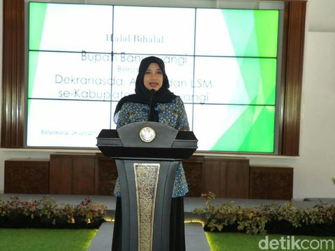 Ketua Dewan Kerajinan Nasional Daerah (Dekranasda) Kabupaten Banyuwangi Ipuk Fiestiandani Azwar Anas/