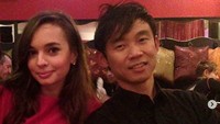 Ingrid Bisu dan James Wan pertama kali bertemu pada empat tahun lalu di pesta ulang tahun sang sutradara. Dok. Instagram/ingridbisu
