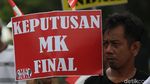 Aksi Dukung MK dan Ajak Masyarakat Hormati Putusan