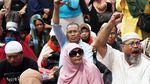 Begini Suasana Aksi Massa Kawal MK di Patung Kuda
