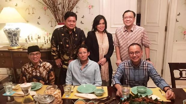 Pengurus PAN bertemu dengan Sandiaga