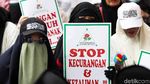 Begini Suasana Aksi Massa Kawal MK di Patung Kuda