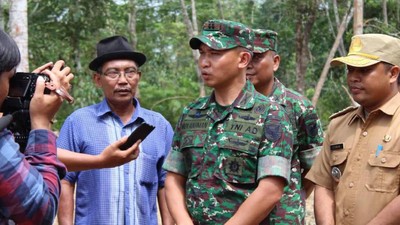 Dandim 0415/Batanghari Tinjau Kegiatan TNI Membangun Desa