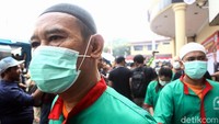 Sejumlah tersangka turut dihadirkan di acara pemusnahan narkoba tersebut.